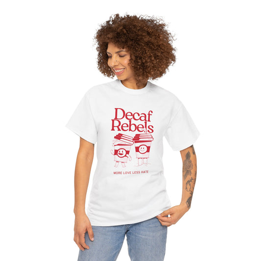 Decaf Rebels - Unisex Heavy Cotton Tee | Coffee Culture with a Twist