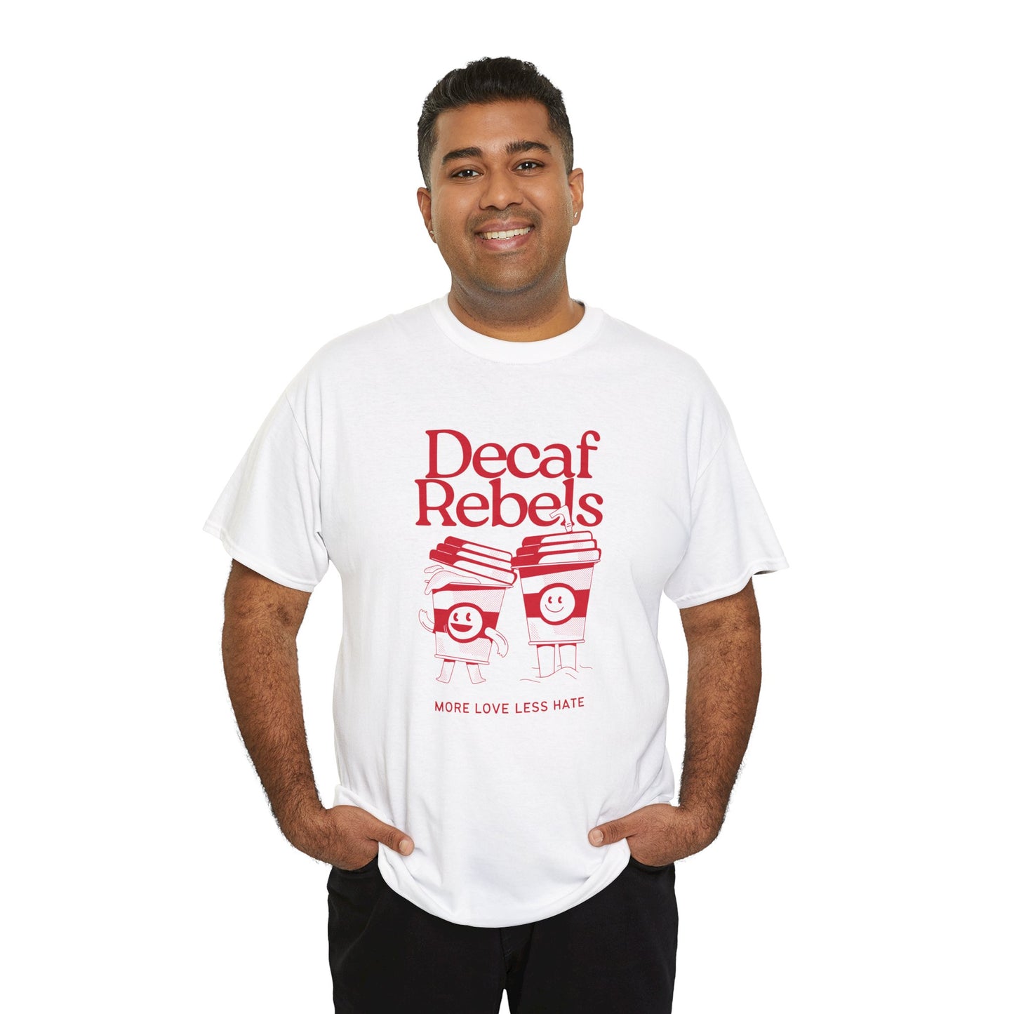 Decaf Rebels - Unisex Heavy Cotton Tee | Coffee Culture with a Twist