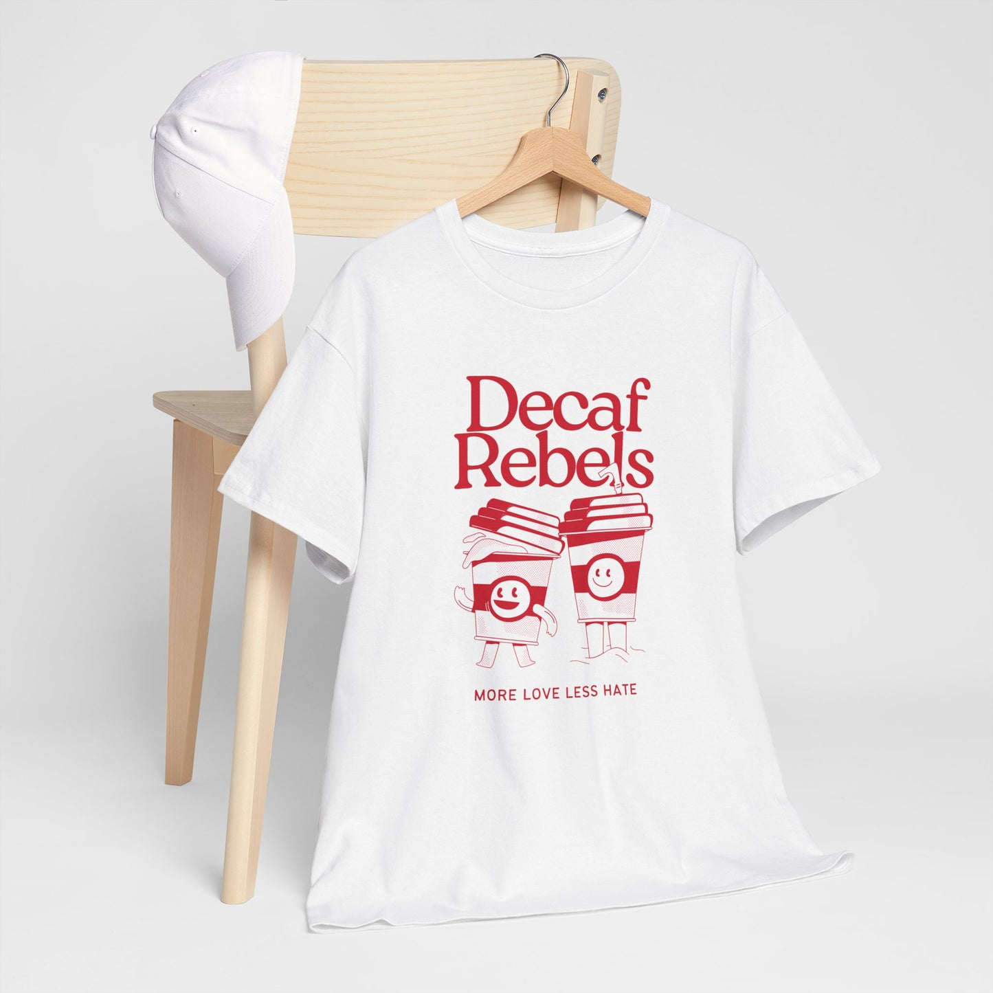 Decaf Rebels - Unisex Heavy Cotton Tee | Coffee Culture with a Twist