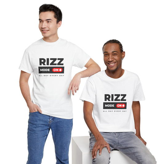 Rizz Mode On - Unisex Heavy Cotton Tee | Confidence Meets Style